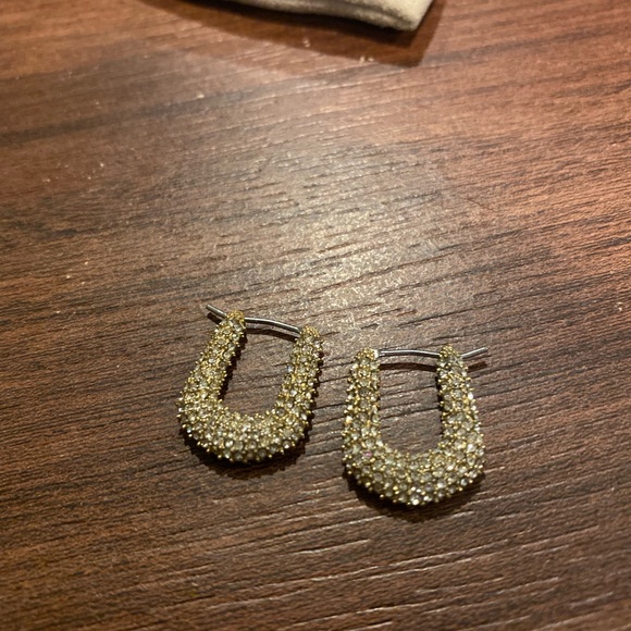 Anthropologie “diamond” hoops - Picture 8 of 8